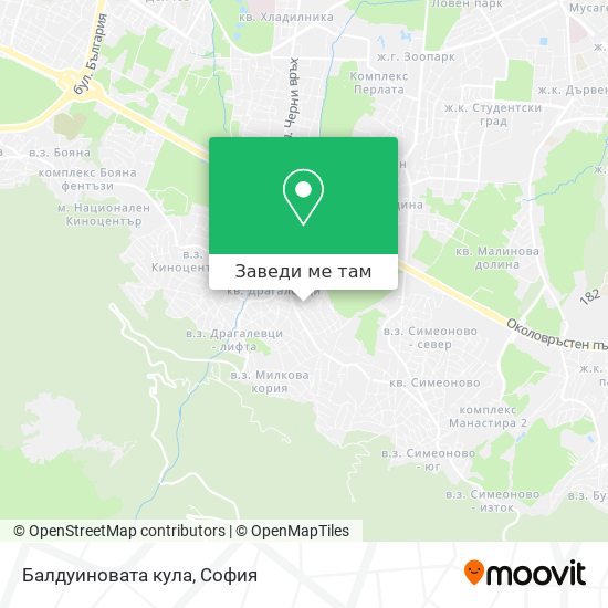 Балдуиновата кула карта