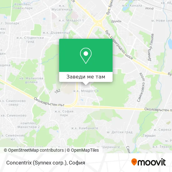 Concentrix (Synnex corp.) карта