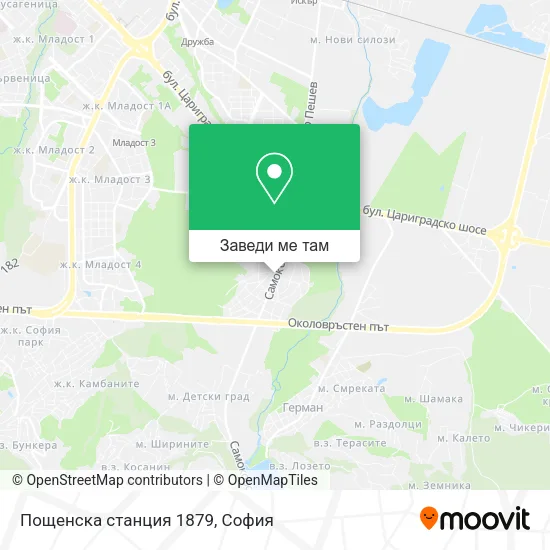 Пощенска станция 1879 карта