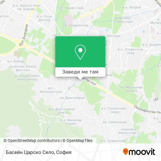 Басейн Царско Село карта