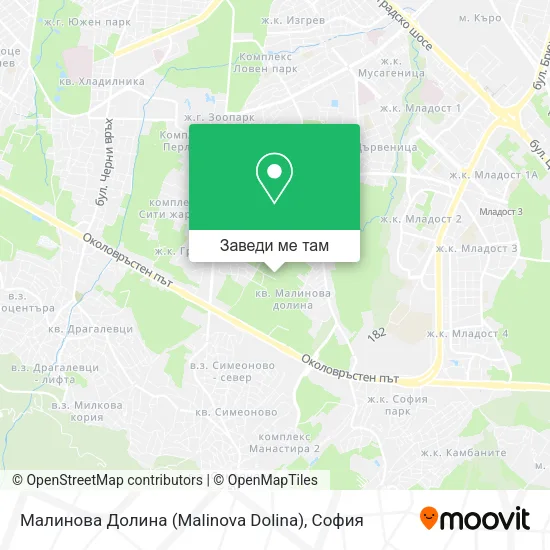 Малинова Долина (Malinova Dolina) карта