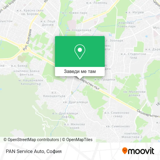 PAN Service Auto карта