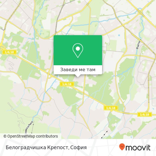 Белоградчишка Крепост карта