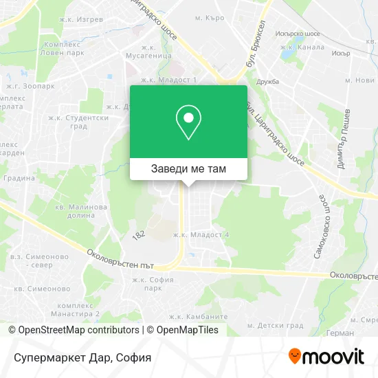 Супермаркет Дар карта