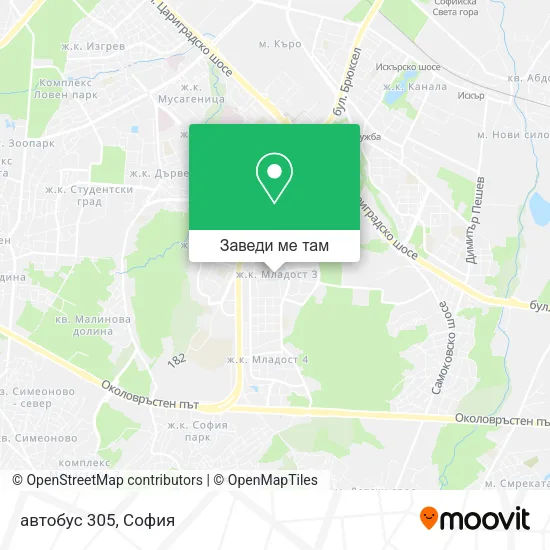 автобус 305 карта