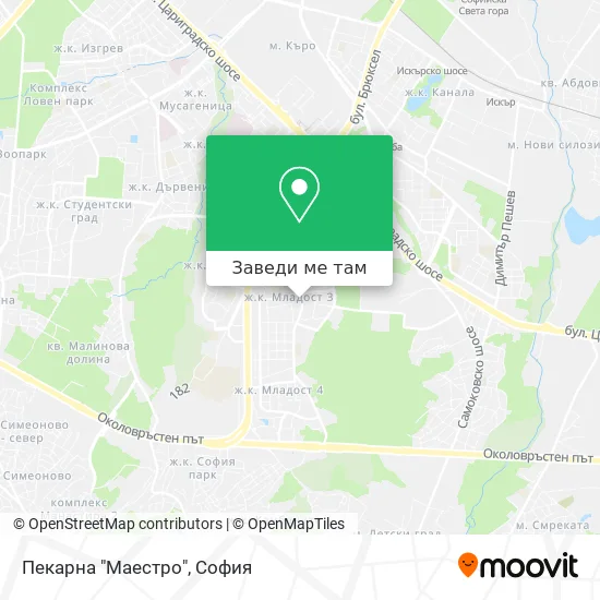 Пекарна "Маестро" карта