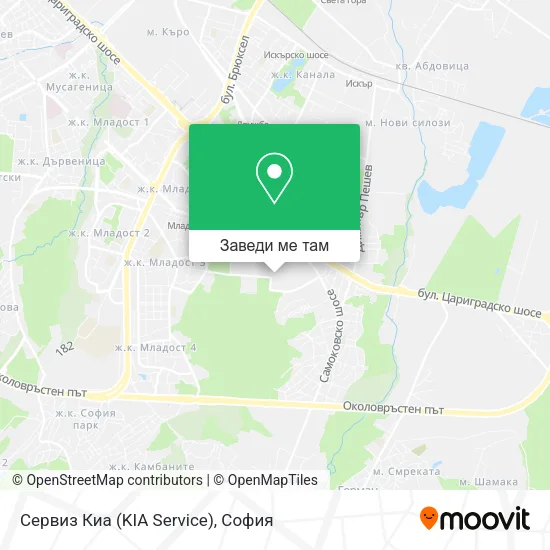 Сервиз Киа (KIA Service) карта
