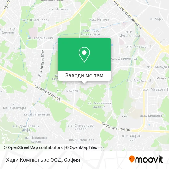 Хеди Компютърс  ООД карта