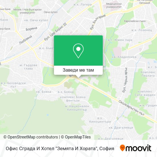 Офис Сграда И Хотел "Земята И Хората" карта