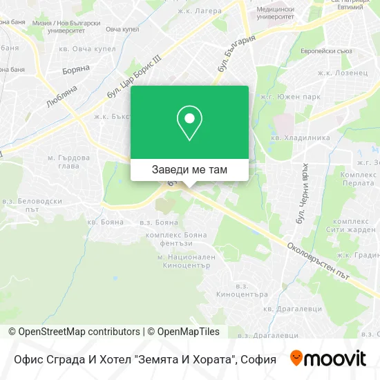 Офис Сграда И Хотел "Земята И Хората" карта