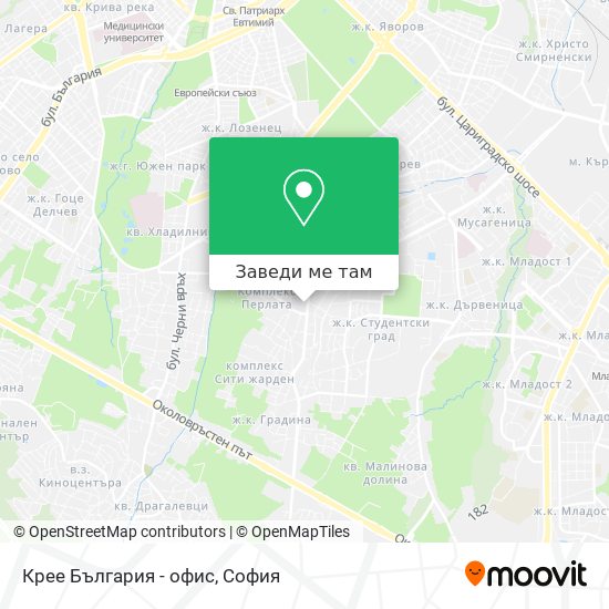 Крее България - офис карта