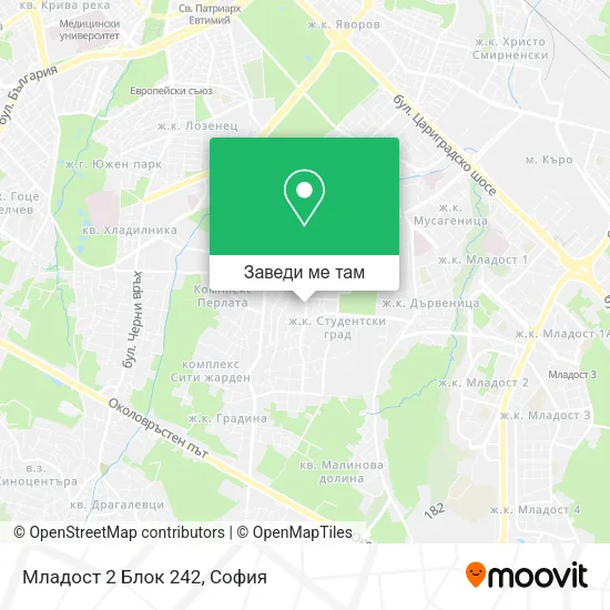 Младост 2 Блок 242 карта