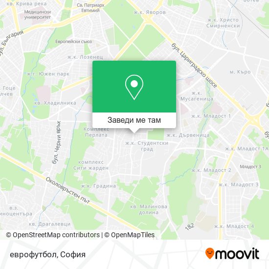 еврофутбол карта