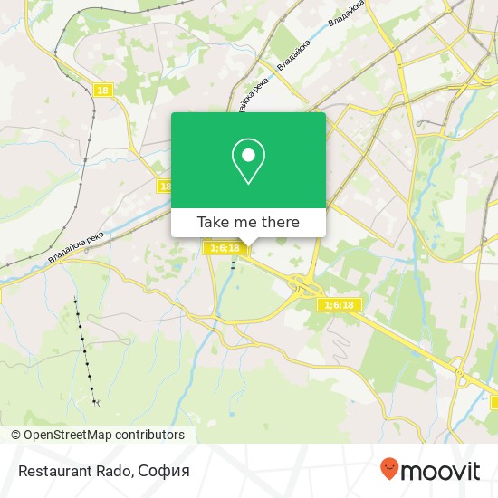 Restaurant Rado карта
