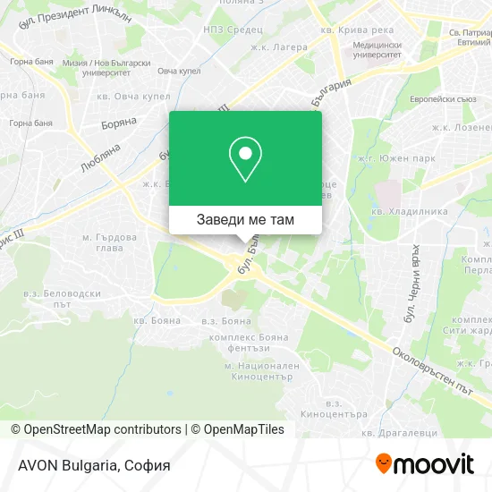 AVON Bulgaria карта