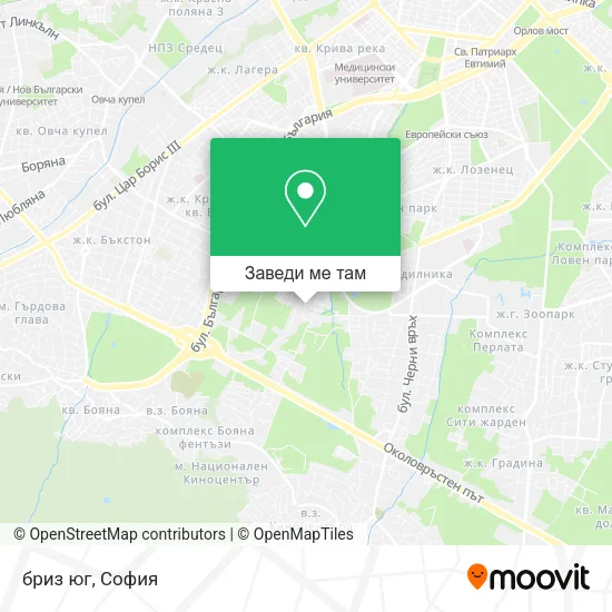 бриз юг карта