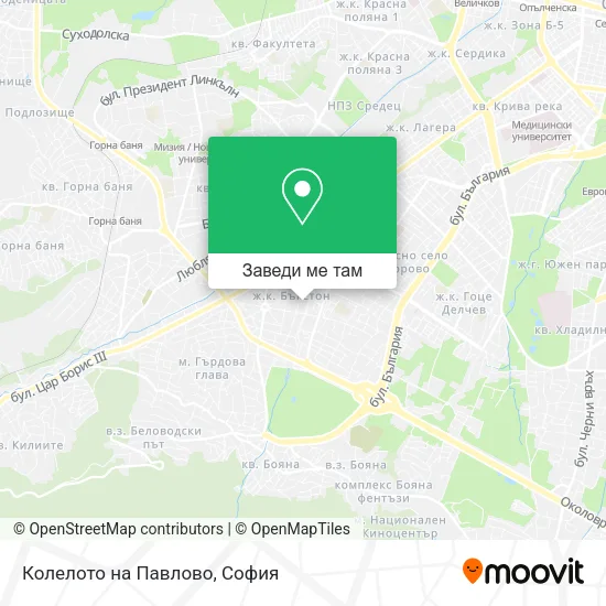 Колелото на Павлово карта