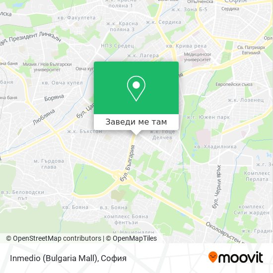 Inmedio (Bulgaria Mall) карта