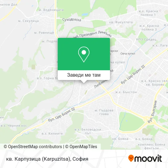кв. Карпузица (Karpuzitsa) карта