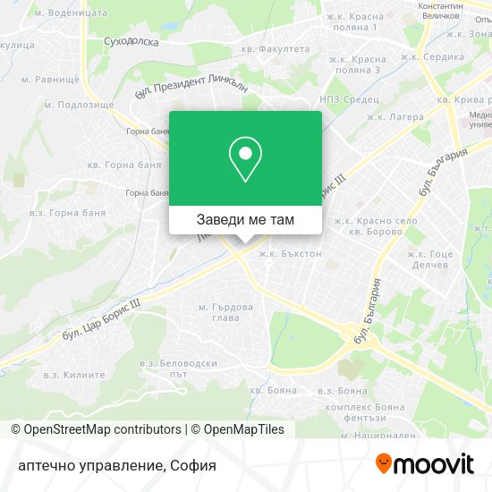 аптечно управление карта