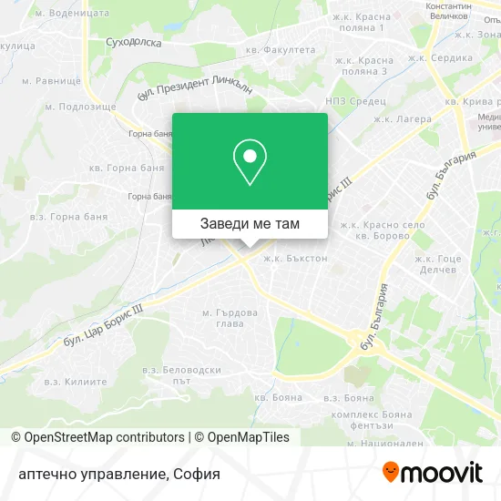 аптечно управление карта