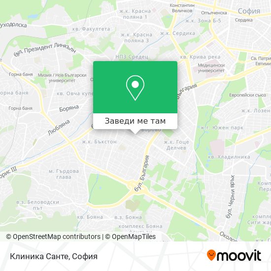 Клиника Санте карта