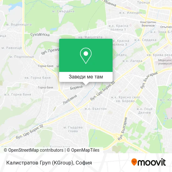 Калистратов Груп (KGroup) карта