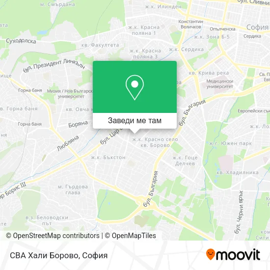 CBA Хали Борово карта