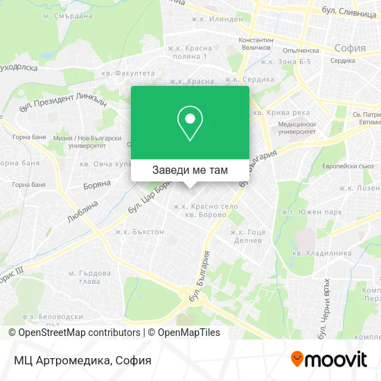 МЦ Артромедика карта