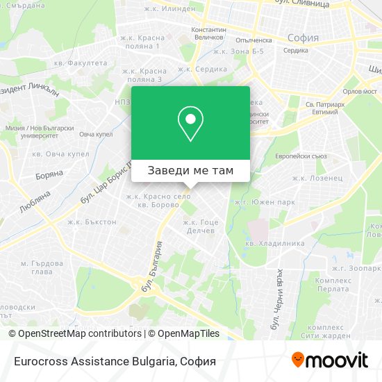 Eurocross Assistance Bulgaria карта