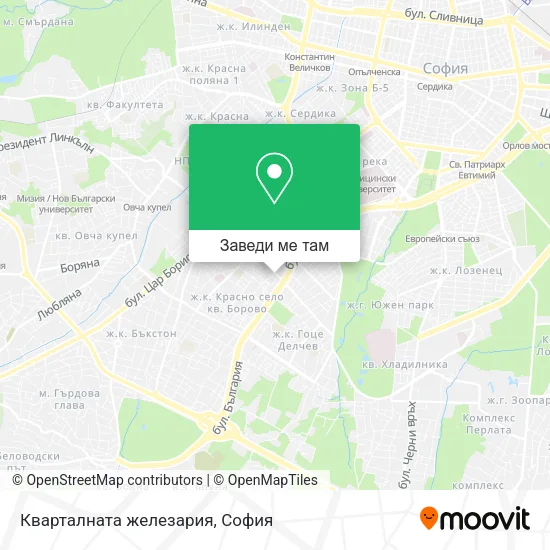 Кварталната железария карта