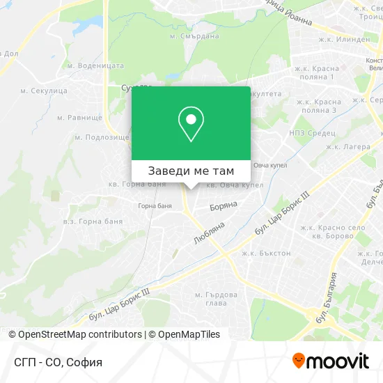 СГП - СО карта