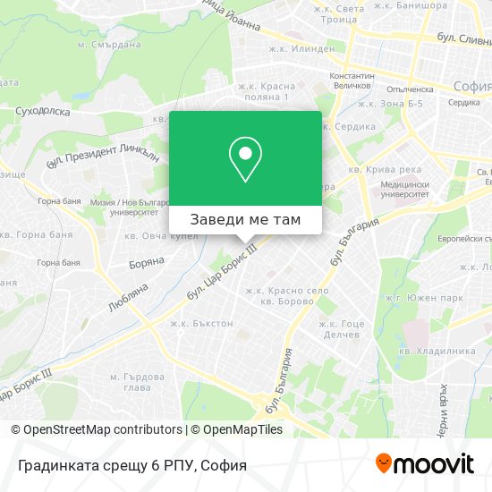 Градинката срещу 6 РПУ карта