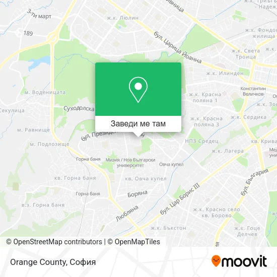 Orange County карта