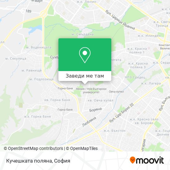 Кучешката поляна карта