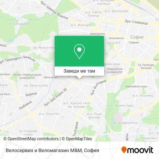Велосервиз и Веломагазин M&M карта