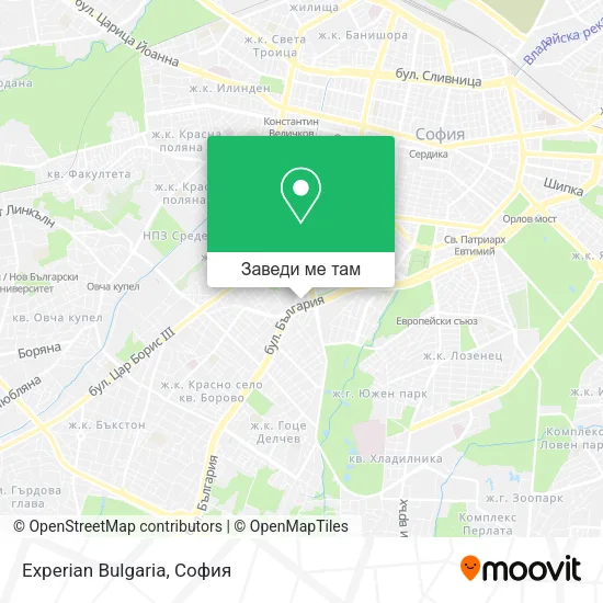 Experian Bulgaria карта