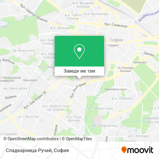 Сладкарница Ручей карта