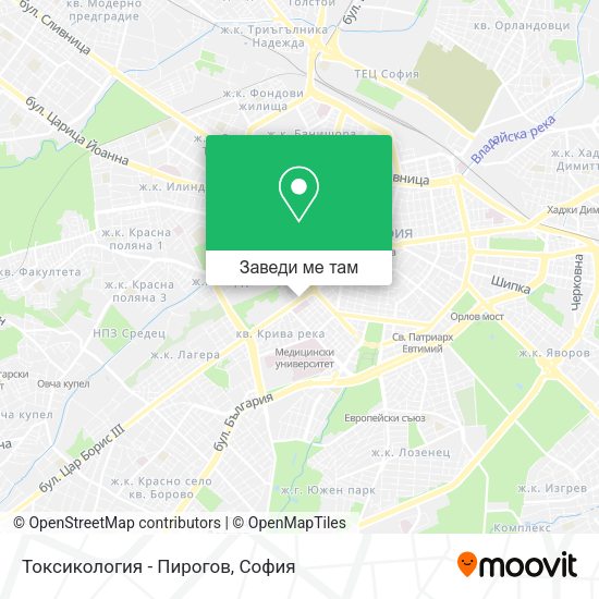 Токсикология - Пирогов карта