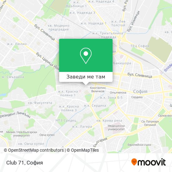 Club 71 карта