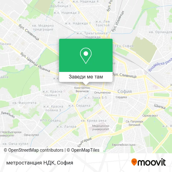 метрoстанция  НДК карта