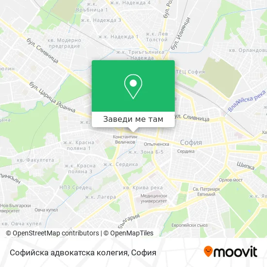 Софийска адвокатска колегия карта