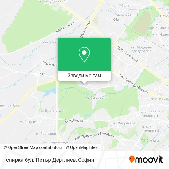 спирка бул. Петър Дертлиев карта