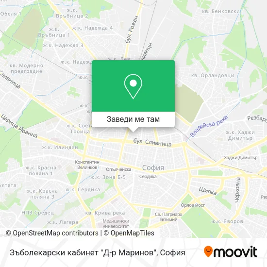 Зъболекарски кабинет "Д-р Маринов" карта