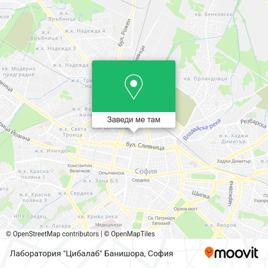 Лаборатория "Цибалаб" Банишора карта