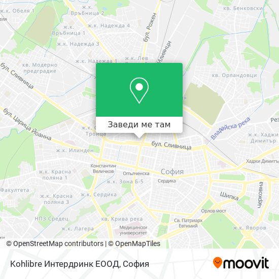 Kohlibre Интердринк ЕООД карта