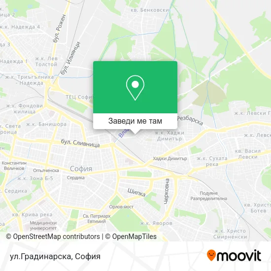 ул.Градинарска карта