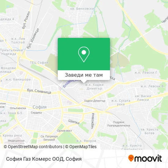 София Газ Комерс ООД карта
