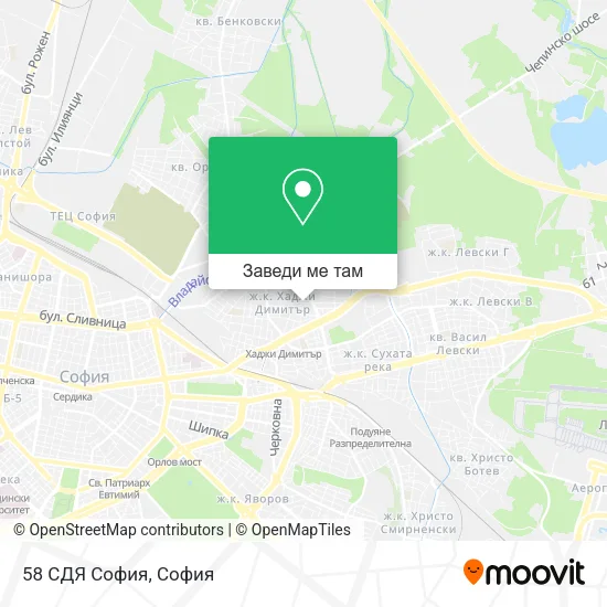 58 СДЯ София карта