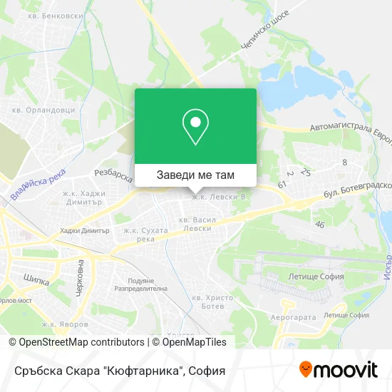 Сръбска Скара "Кюфтарника" карта